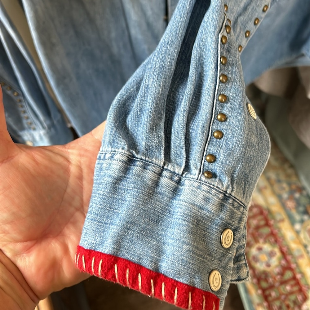 POLO Ralph Lauren Men’s denim long sleeve western shirt. - Picture 10 of 10